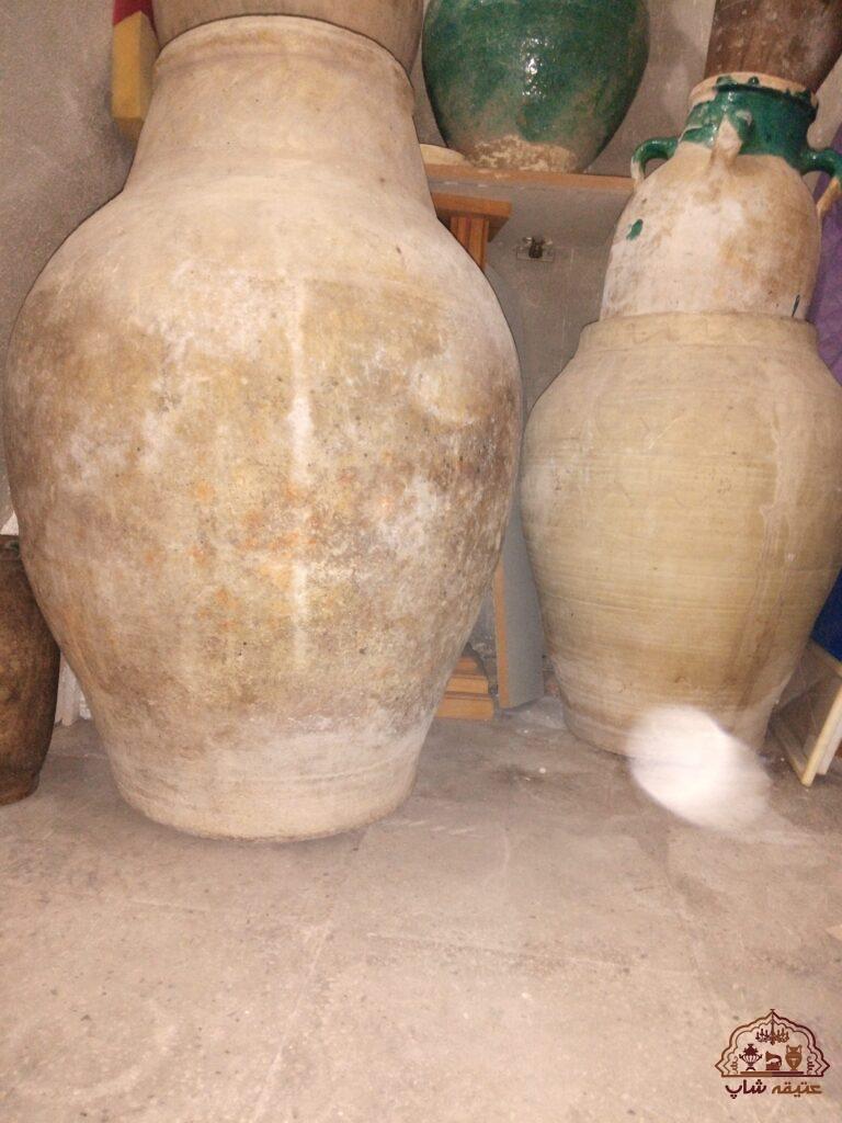 کلکسیون خمره و کوزه و کشک ساب و گلدون قدیمی