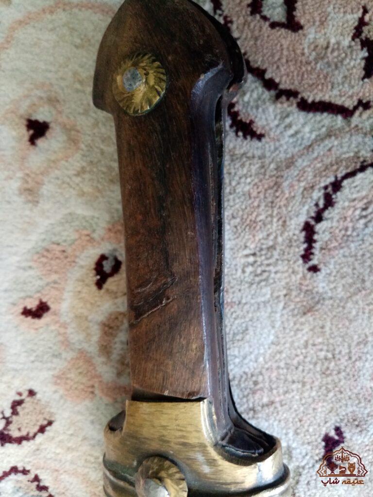 خنجر قدیمی با غلاف برنجی دست ساز