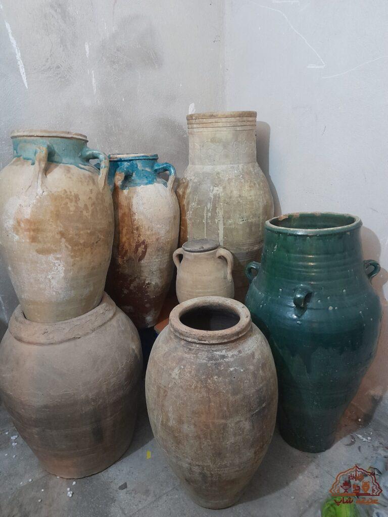 کلکسیون خمره و کوزه.کشکساب و لانجین و..