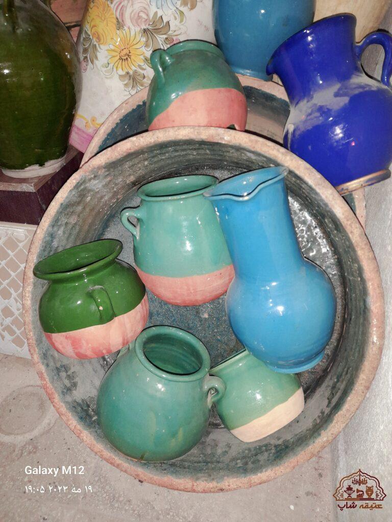 کلکسیون انواع خمره،کوزه و لانجین وگلدون قدیمی