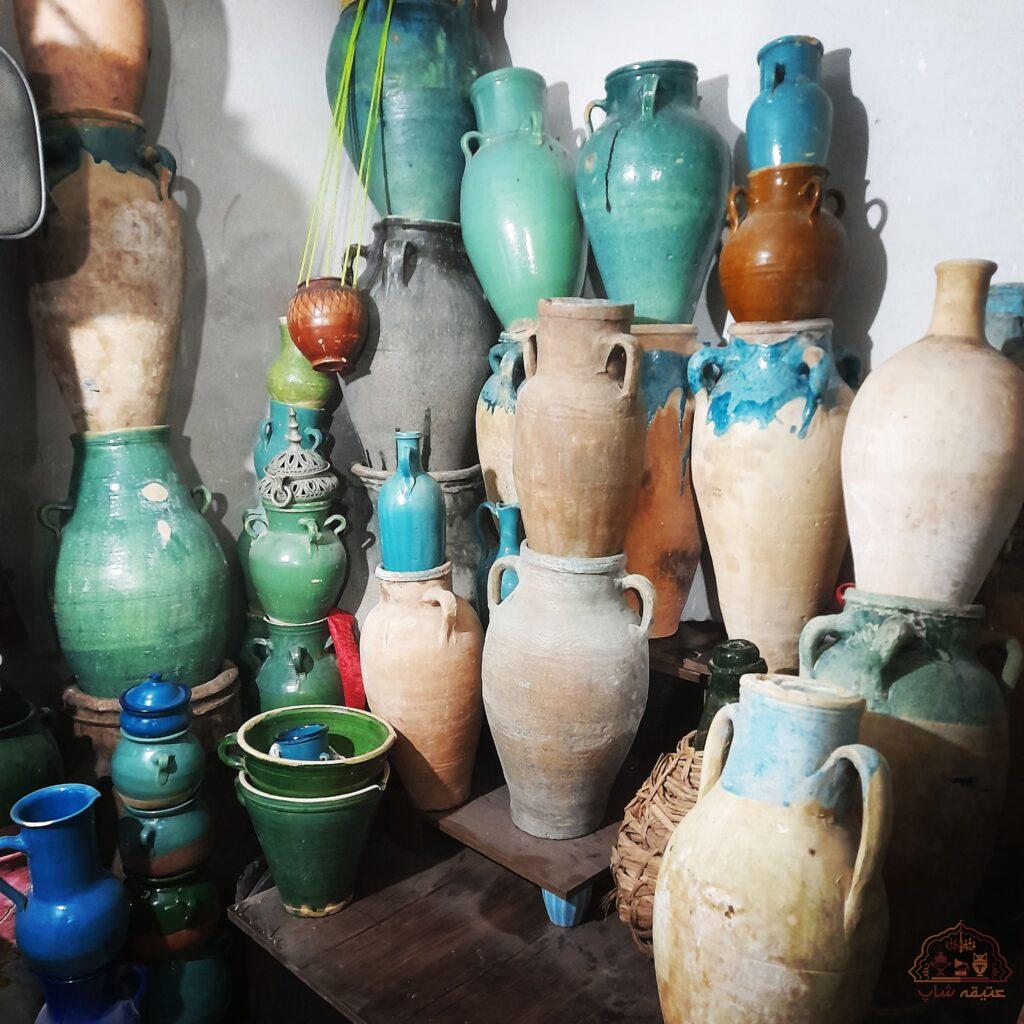 کلکسیون انواع خمره،کوزه و لانجین وگلدون قدیمی