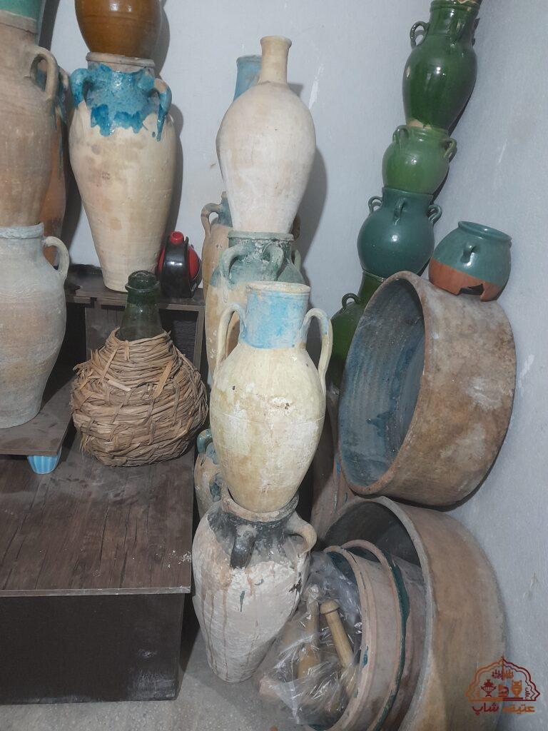 کلکسیون انواع خمره،کوزه و لانجین وگلدون قدیمی