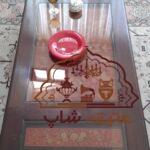 ست مبلمان چوبی مزین به نقاشی های دستی