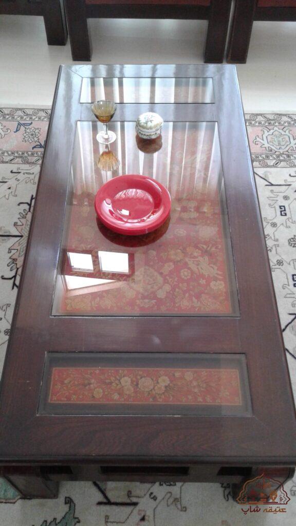 ست مبلمان چوبی مزین به نقاشی های دستی