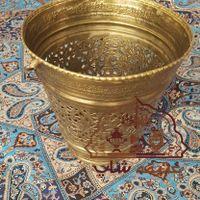 سطل جاگلدانی نفیس برنجی قدیمی