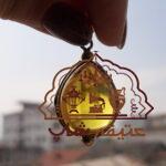 نیم ست پلاک و گوشواره کهربا