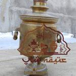 سماور برنجی زغالی عتیقه ساخت 1865 میلادی