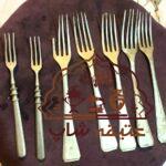 قاشق و چنگال برنجی قدیمی