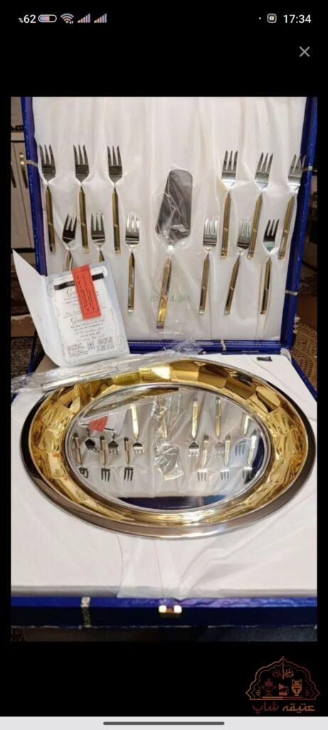 سرویس دسر کیک خوری  دور طلا