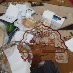 ظرف قدیمی زنگاری امریکایی  عتیقه